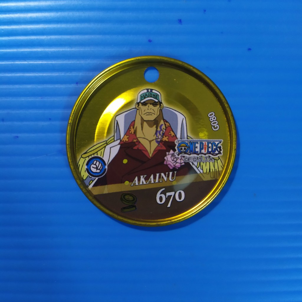 [Một thẻ] Thẻ bài Toonies One Piece ( thẻ vàng gold tròn lỗ ) bản 2nd xước trầy nhẹ: Mũ rơm Luffy tổng hợp 2