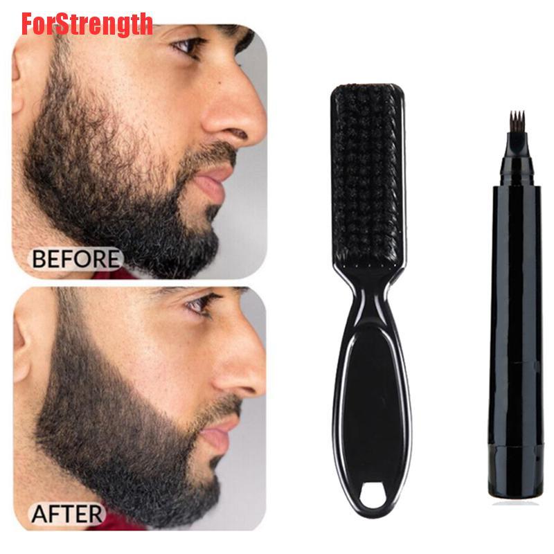 (hàng Mới Về) Bộ Bút Và Cọ Chống Thấm Nước Dùng Để Hỗ Trợ Cạo Râu Tiện Dụng