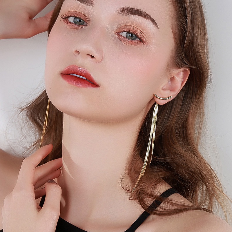 Khuyên Tai Nữ Trang Dáng Tròn Phong Cách retro