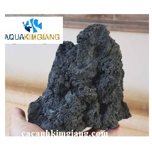 Đá đen gia lai trang trí set hồ cá , hồ thủy sinh