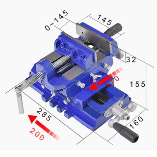 Bàn trượt 2 chiều kết hợp ê tô cross slide vise 6" c85-6