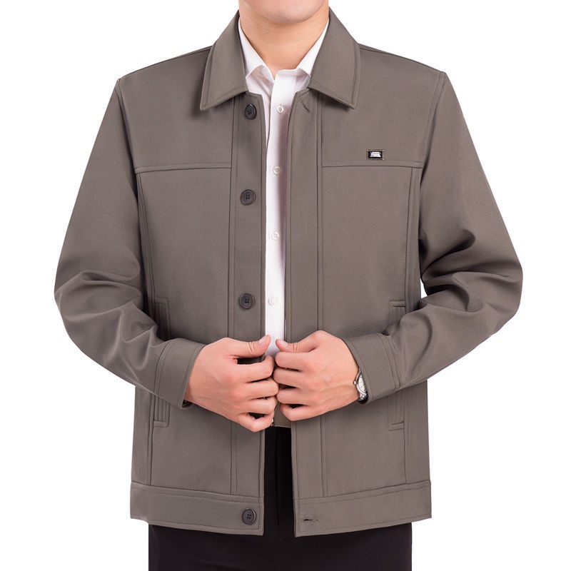Áo Khoác Cotton Vừa Dành Cho Đàn Ông Trung Niên/Người Cao Tuổi