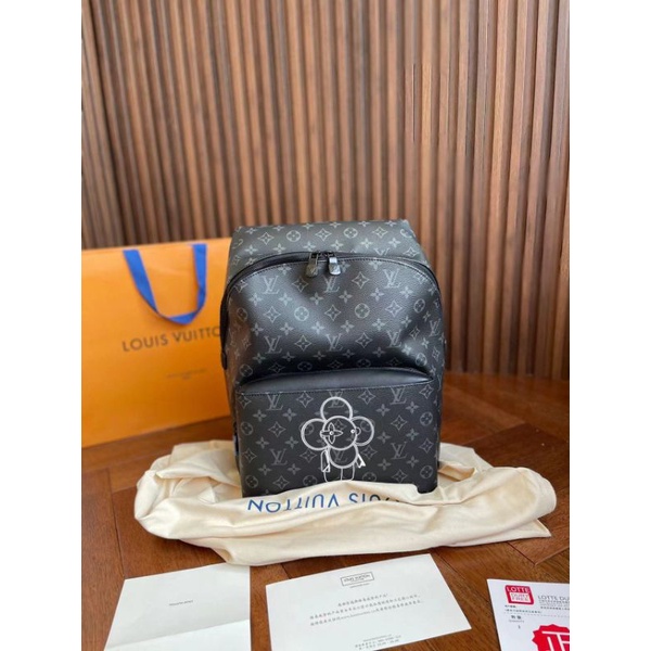 Balo khoác vai nam họa tiết hoa đen chất mềm big size to hàng cao cấp