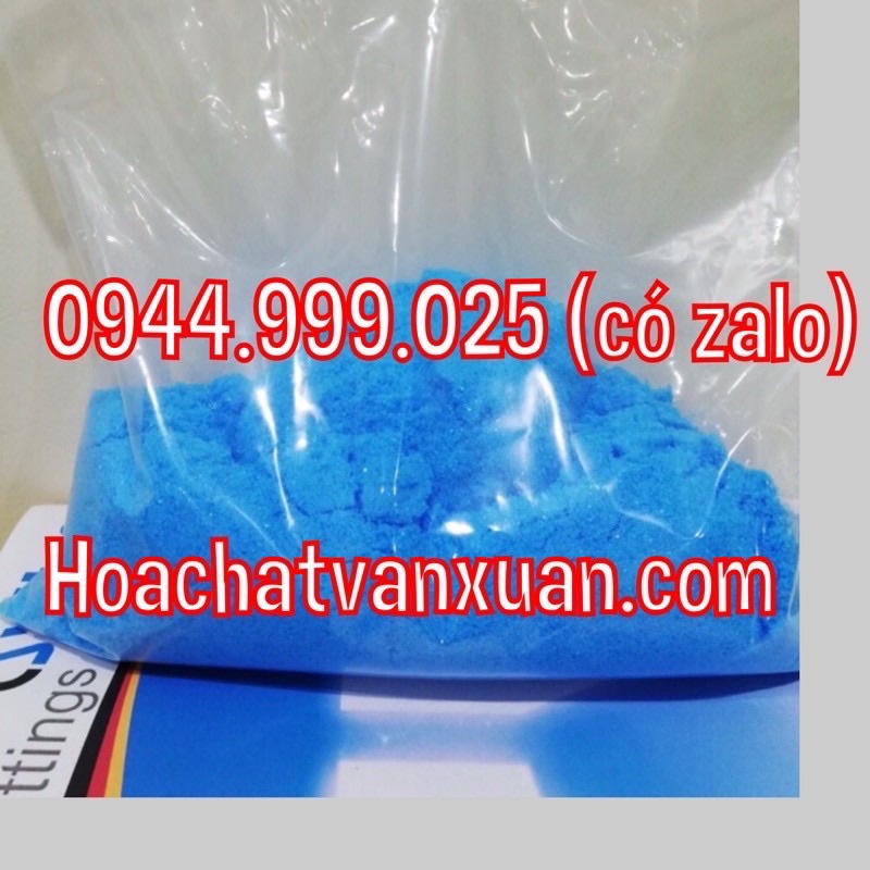 Đồng sunfat CuSO 4 99%, làm tinh thể, xử lý hồ bơi, bể cá, ao tôm (Túi 500g)
