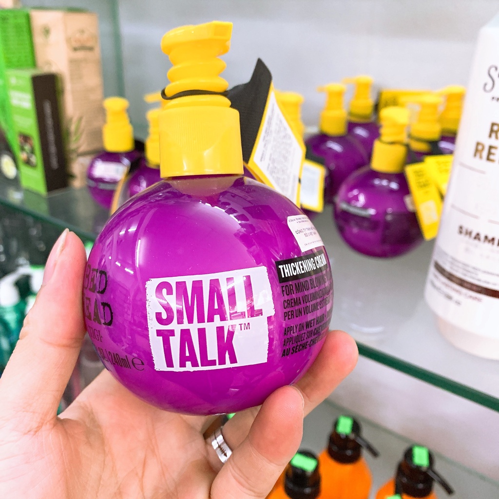 Gel tạo kiểu tóc xoăn 3 trong 1 Tigi Small Talk quả cầu tím tạo kiểu cho tóc, chăm sóc tóc, gel vuốt tóc tigi