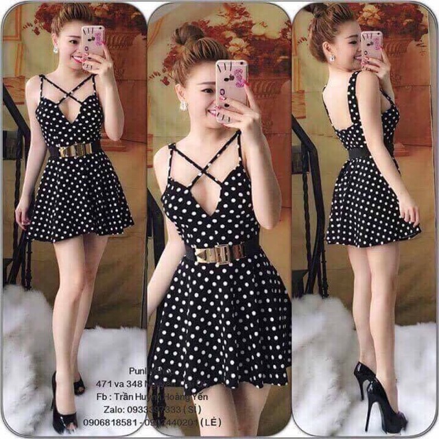 Đầm bi xoè cúp ngực siêu Hot 