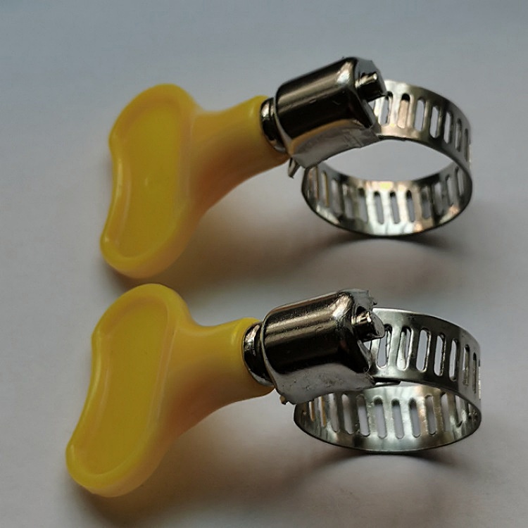 Vòng đai siết ống inox có tay vặn bằng nhựa đai cổ dê xiết kẹp ống nước điều chỉnh được kích thước