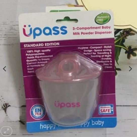 Khoang Chia Sữa Ba Ngăn Upass UP8012N (Xanh và hồng)