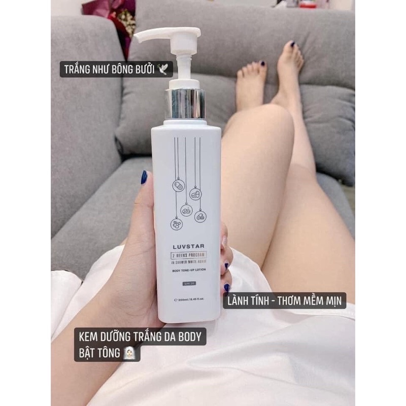 Sữa dưỡng thể trắng da Luvstar body lotion