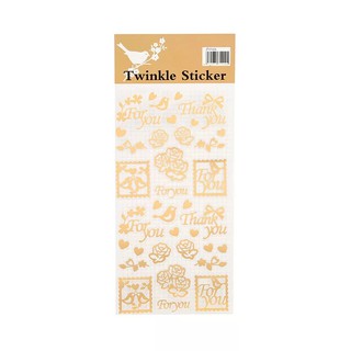 Sticker set gold vàng