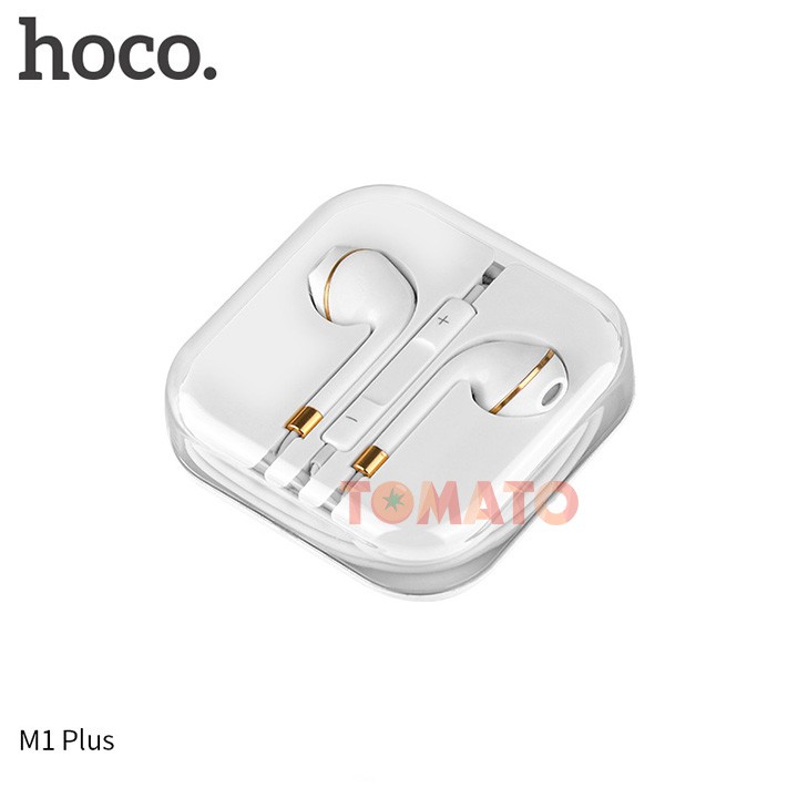 Tai Nghe IPhone Nhét Tai Hoco M1 Plus, Tai Nghe Có Dây Chính Hãng Cho IPhone 5/6/6s/6/plus/6s plus - Phụ Kiện Tomato