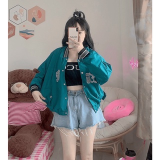 Áo Khoác Bomber Nữ 2 Lớp HP99