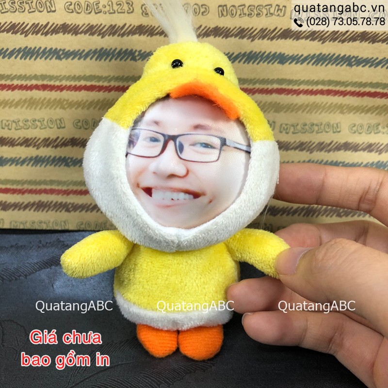 IN GẤU 3D IN MẶT - VỊT CON