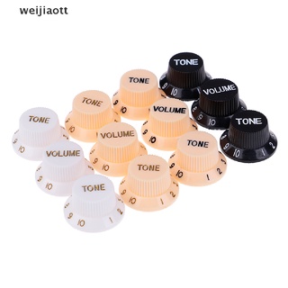 weijiaott Guitars strat knob 1-Volume 2-Tone control knobs for guitar WT
