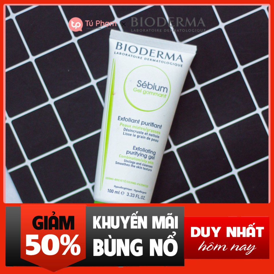 NGÀY DUY NHẤT Tẩy Tế Bào Chết Bioderma Sebium Gel Gommant 100ml NGÀY DUY NHẤT