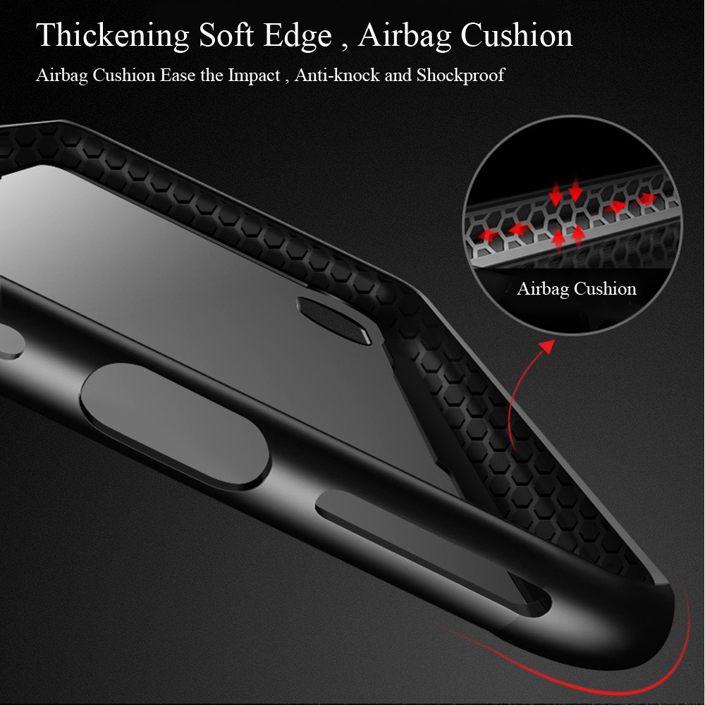 Ốp điện thoại kính cường lực màu pha lê trong suốt cho iPhone 6 6s Plus 7 8 plus x xr xs max iphone 11 pro max