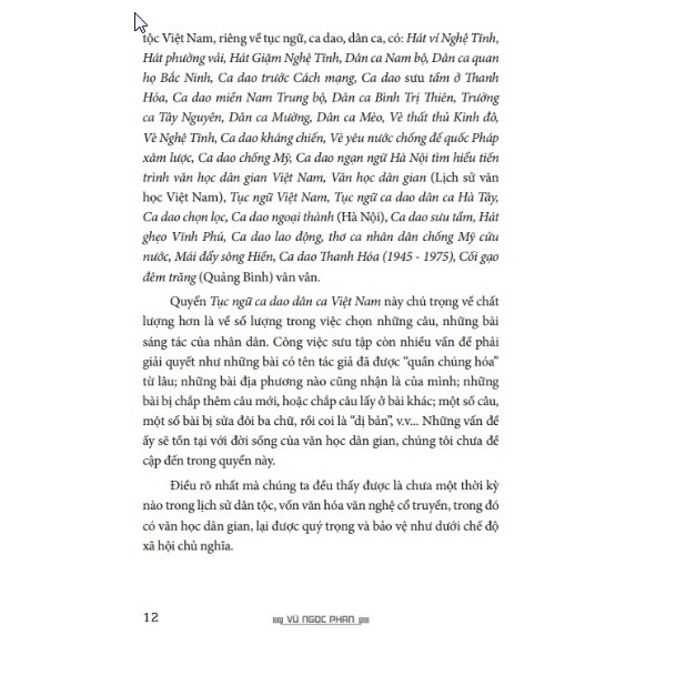 Sách - Tục ngữ, ca dao, dân ca Việt Nam