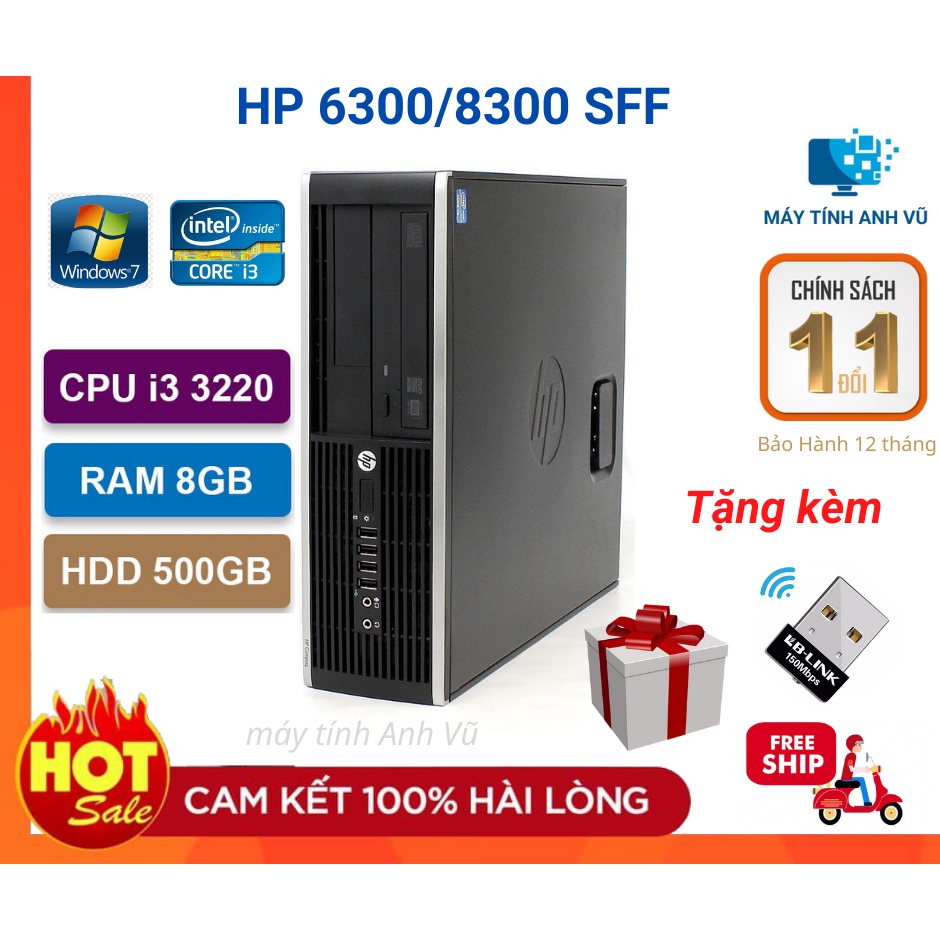 Case Máy tính Văn phòng HP Pro 6300/8300 (i3 3220/8G/500G) Bảo Hành 12 Tháng. | BigBuy360 - bigbuy360.vn