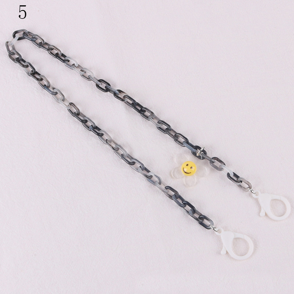 58cm Adult Child Face Shield Double Buckle Mask Anti-lost Rope Chain Lanyard Multi Color