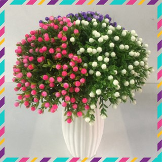 CHÙM HOA CHIÊM ĐIỂM SIÊU XINH Hoa giả trang trí - Hoa lụa cao cấp