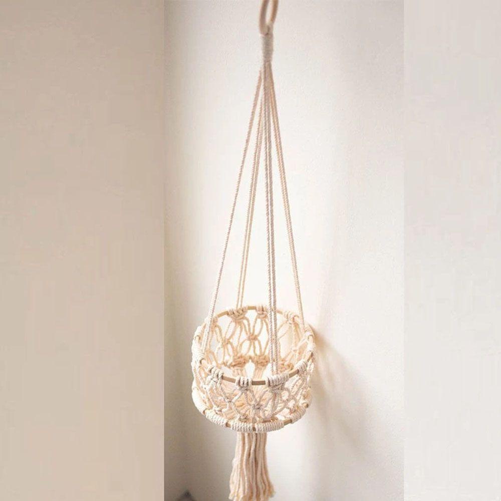 Giá Đỡ Chậu Hoa / Cây Cảnh Bằng Dây Thừng Cotton Bện 1