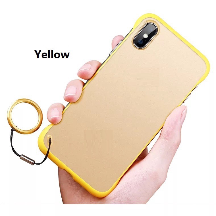 Ốp điện thoại PC mặt nhám không khung sang trọng gắn vòng dành cho Xiaomi Redmi Note 8 Note 8 Pro Note 7 9T 9SE K20 CC9