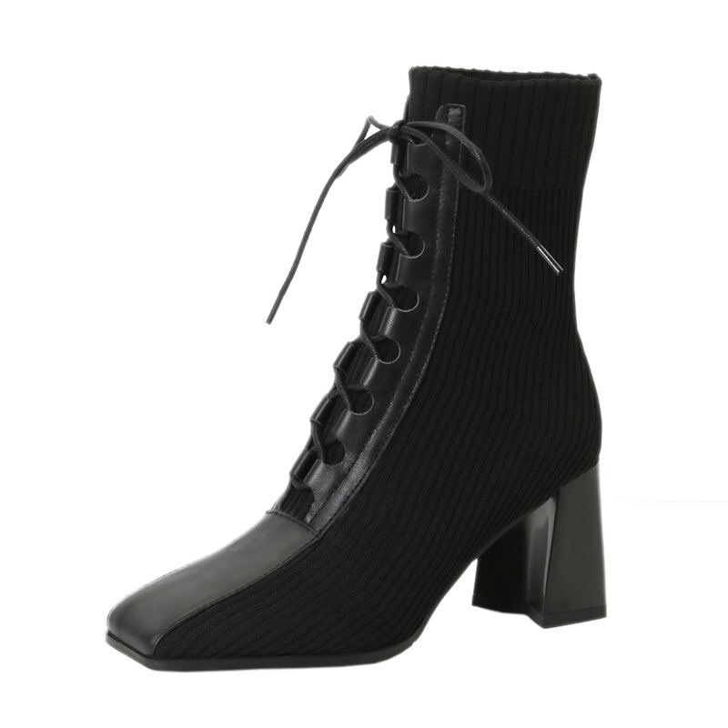 [Mã SKAMLTSM9 giảm 10% đơn 99K] Boots nữ cao cổ len 5m hàng QCCC | BigBuy360 - bigbuy360.vn