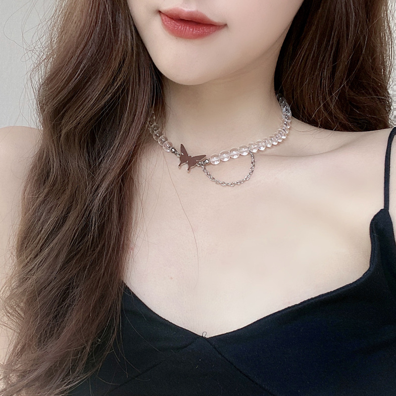 Vòng Cổ Choker Mặt Hình Bướm Dễ Thương Quyến Rũ Dành Cho Nữ