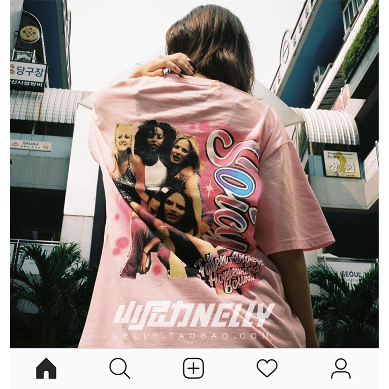 Áo phông hồng Soice Girls unisex Nelly chất cotton