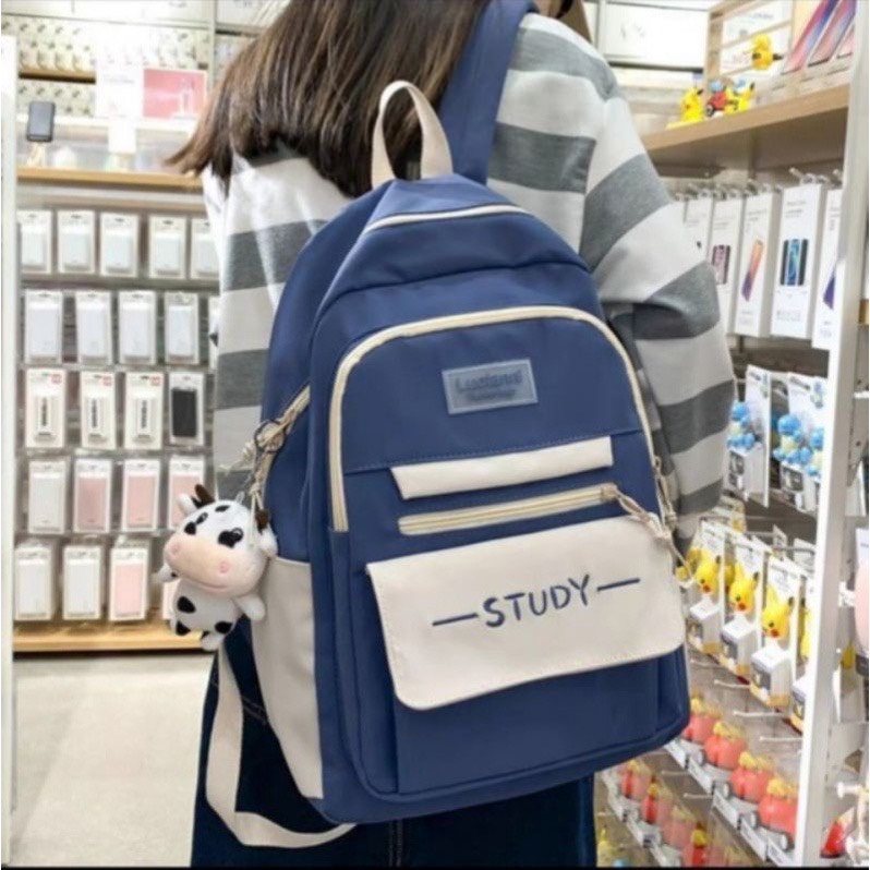 Balo ulzzang đi học thời trang chống thấm nước - STUDY