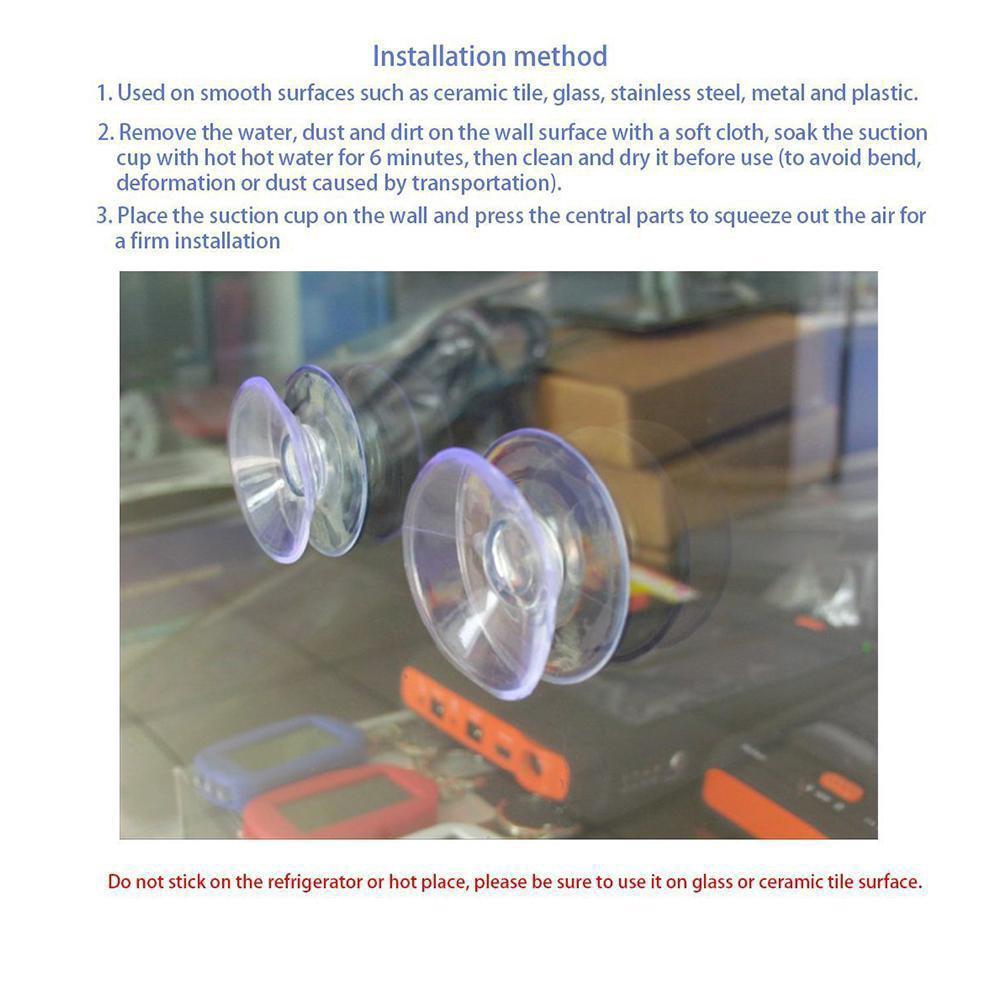 5PCS New Cốc hút 2 mặt tiện lợi giữ dính nhựa/ kính