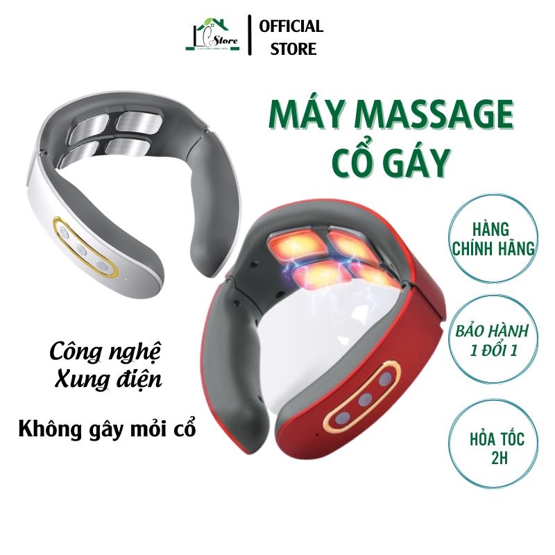 Máy massage cổ vay gáy đa năng, máy massage xung điện trị liệu cao cấp mẫu mới 2022