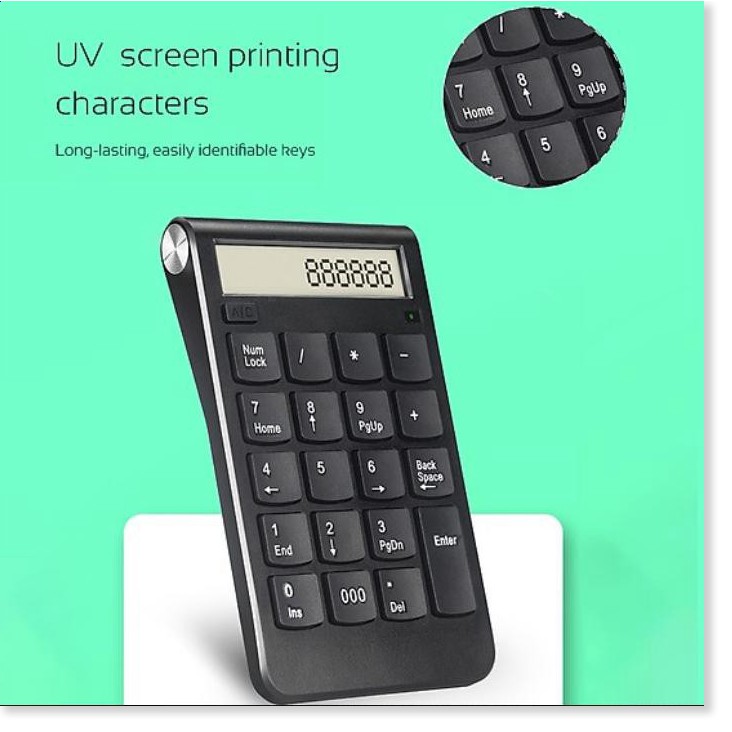 🇳 🇪 🇼®️ Máy tính bỏ túi Number Pad Wireless LCD Mac windows | BigBuy360 - bigbuy360.vn