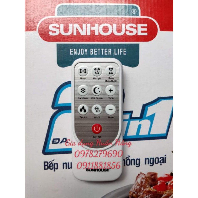 ĐIỀU KHIỂN QUẠT ĐIỀU HOÀ SUNHOUSE SHD7721