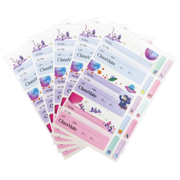 Nhãn Vở Classmate Space CL-NT221 - Mẫu 2 (15 Nhãn Vở)