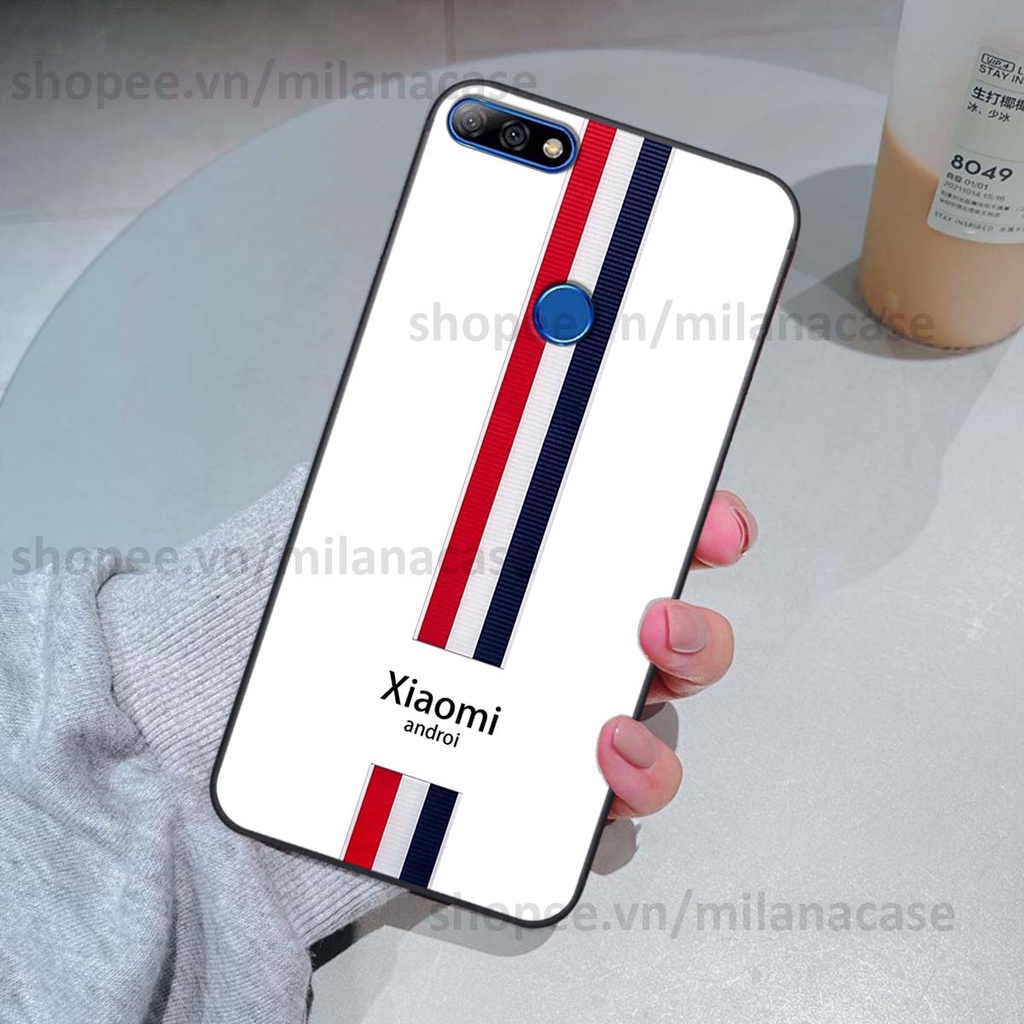 Ốp Huawei Y7 Prime 2018 / Y7 Pro 2018 in giả da phong cách thể thao, cá tính, thời trang
