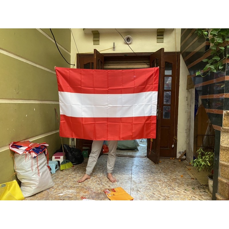 Cờ nước áo, cờ các nước theo yêu cầu in 3d 1x1,5m | BigBuy360 - bigbuy360.vn