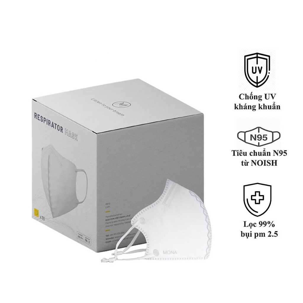 Ngăn 99% bụi siêu mịn có kích thước từ 0,3 Mircromet