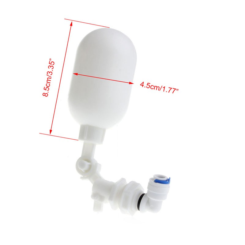 kool  Plastic Float Ball Valve Shut Off Automatic Feed Fill Fish Tank Aquarium Water