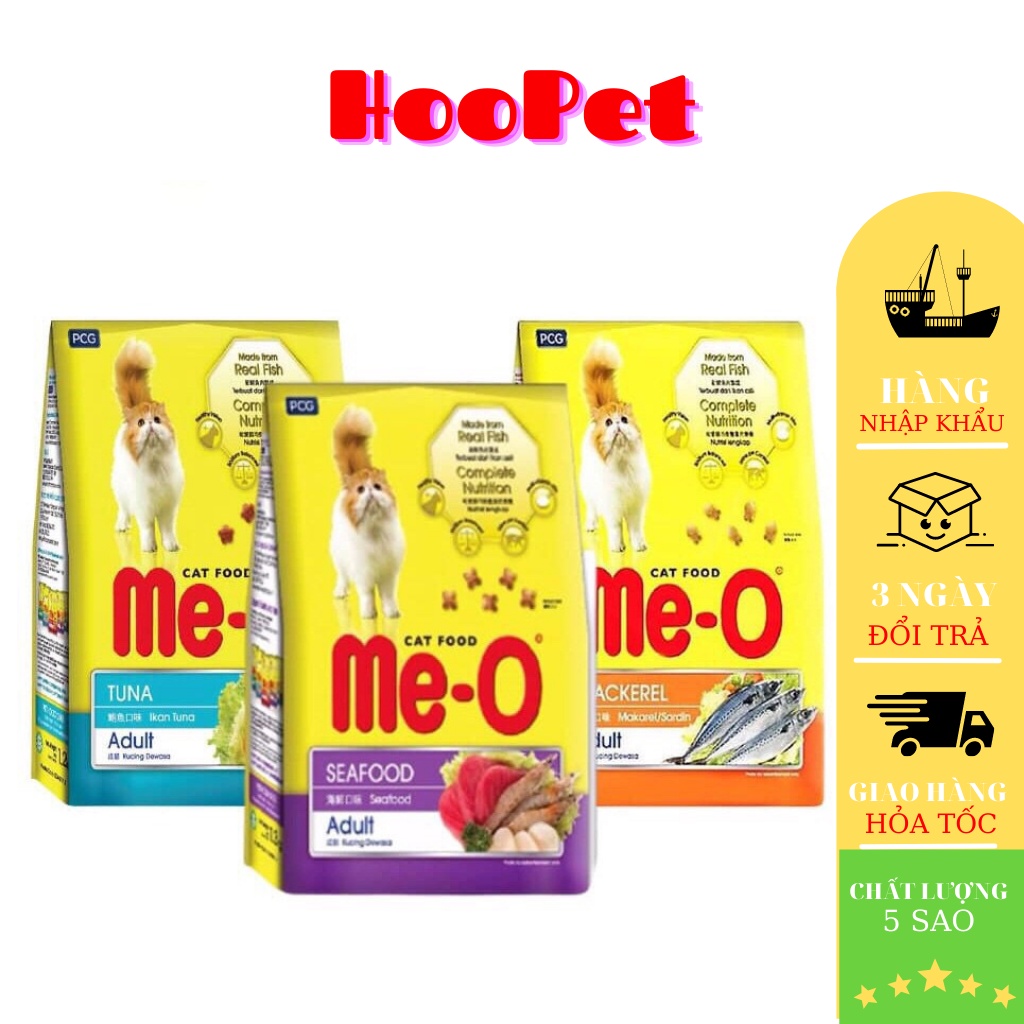 Thức Ăn Cho Mèo Me-O Adult Gói 350Gr- Thức Ăn Hạt Cho Mèo- Nhiều hương vị