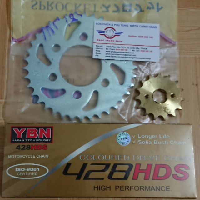 Nhông sên đĩa, Nhông xích đĩa TNT125 TNT 125 - ngocthanh_shop