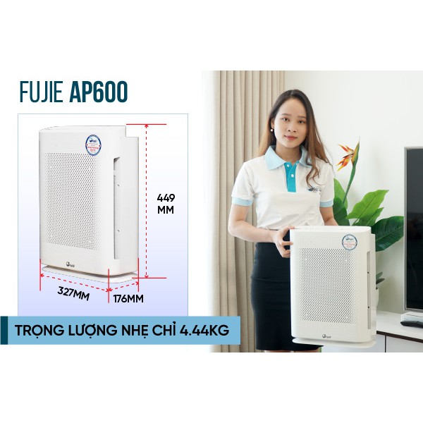 Máy lọc không khí thông minh kết nối Wifi FujiE AP600