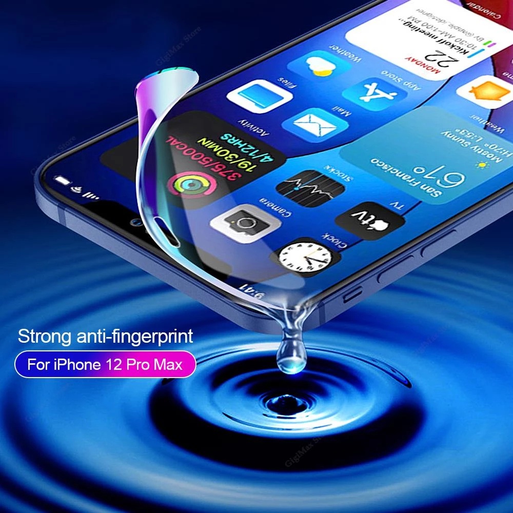 1 Miếng Dán Hydrogel Bằng TPU Mềm Chống Nước Chống Dấu Vân Tay Bảo Vệ Màn Hình Cho IPhone 14 / 14Plus / 14 Pro / 14 Pro Max