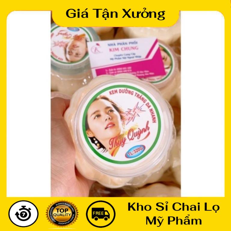 [Hàng chuẩn] Kem Bí Thúy Quỳnh dưỡng da 320g, nguyên liệu, công thức làm kem trộn body trắng da.