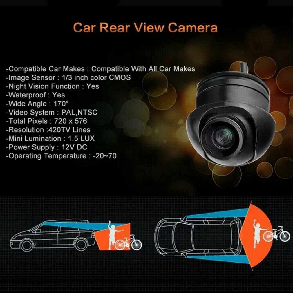 360 ° HD chống thấm nước Xe ô tô phía sau Camera lùi đỗ xe dự phòng Tầm nhìn ban đêm | BigBuy360 - bigbuy360.vn