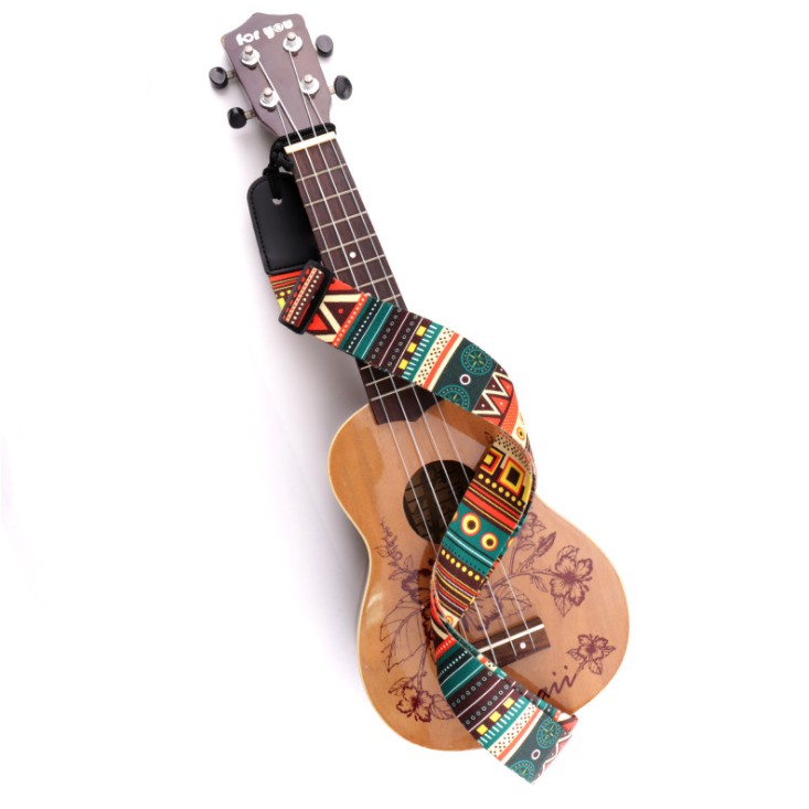 Dây đeo đàn guitar ukulele thổ cẩm ghi ta loại tốt