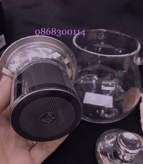 Ấm trà thuỷ tinh chịu nhiệt 400ml( có lõi lọc inox 304)