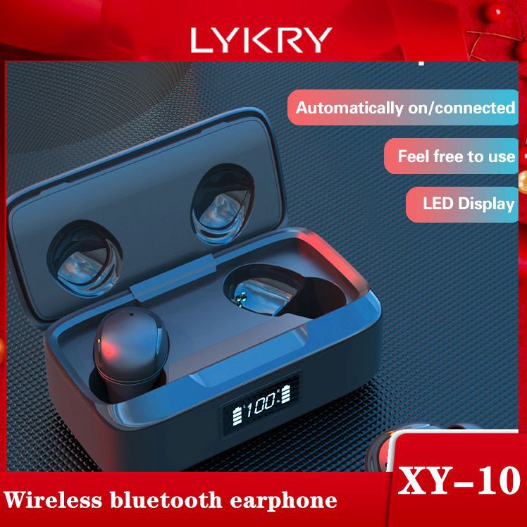 Tai Nghe Bluetooth 5.0 Xy-10 Tws Chống Nước Kèm Hộp Sạc