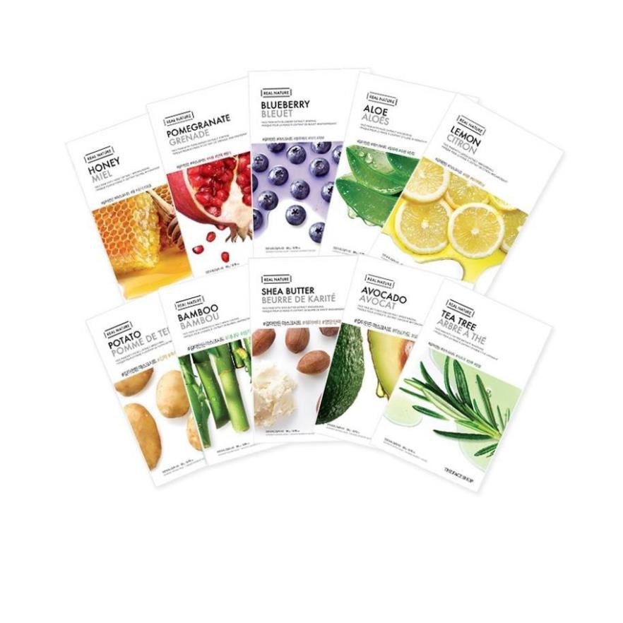 [Auth] MẶT NẠ GIẤY / THE FACE SHOP /Mặt Nạ Giấy The Face Shop Real Nature Mask Sheet - 20g