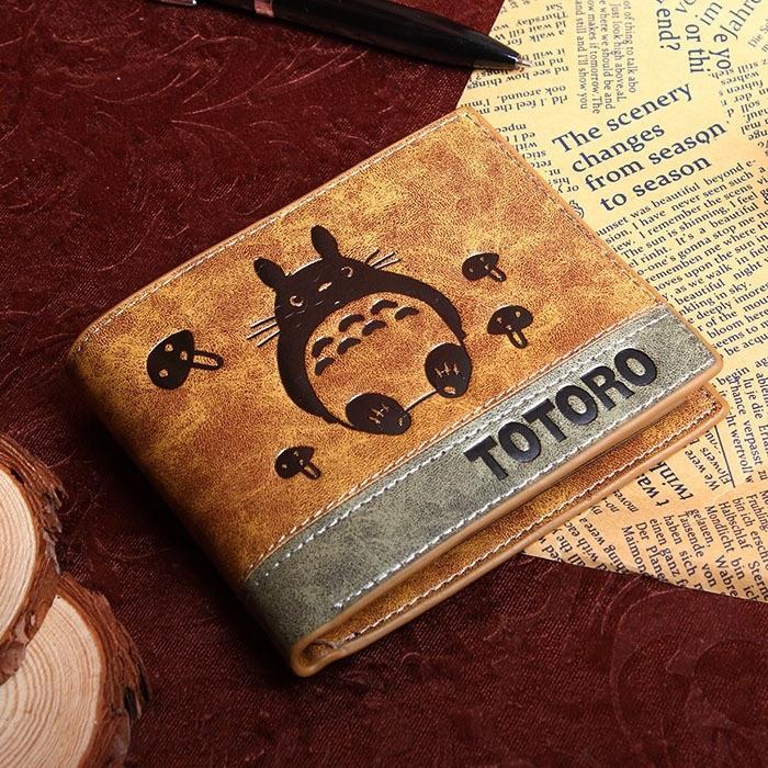 Anime hàng xóm của tôi totoro ví ngắn màu nâu anime ví